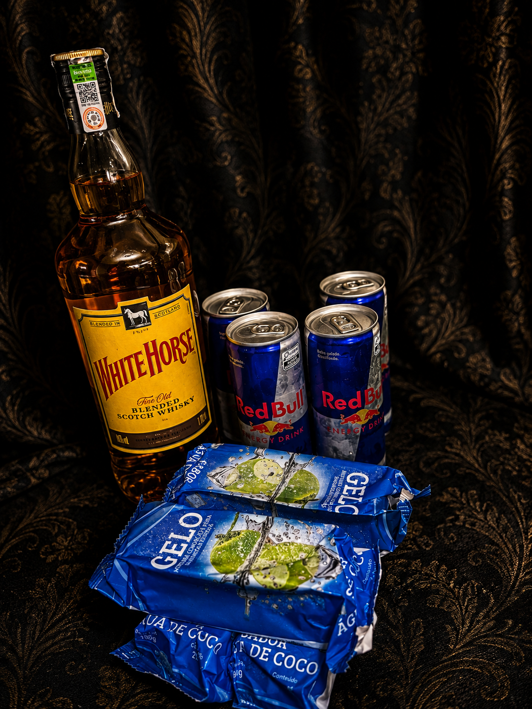 Combo de Cavalo Branco com Red Bull